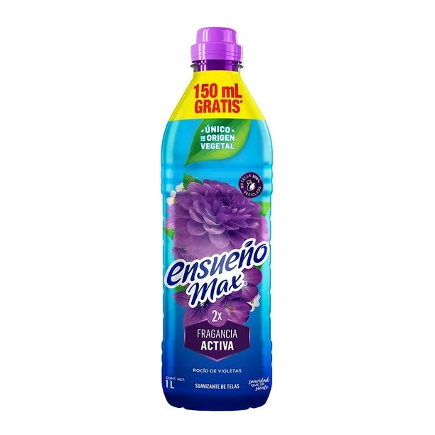 Suavizante de telas Ensueño rocío de violetas 1 l