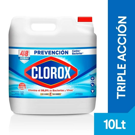 Cloro Blanqueador Desinfectante Clorox Original 10 L