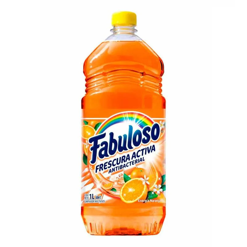 Limpiador Líquido Fabuloso Frescura Activa Naranja Envase 1