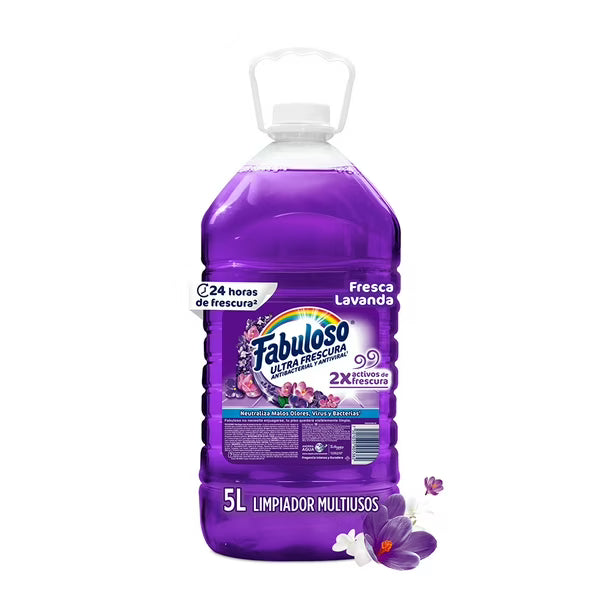 Limpiador Multiusos Líquido Fabuloso Fresca Lavanda 5 L