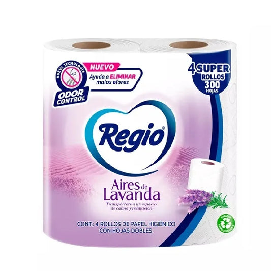 Higienico Regio aires lavanda 4 rollos de 300 hd