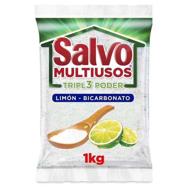 Detergente en Polvo Salvo Multiusos Limón Triple Poder 1kg