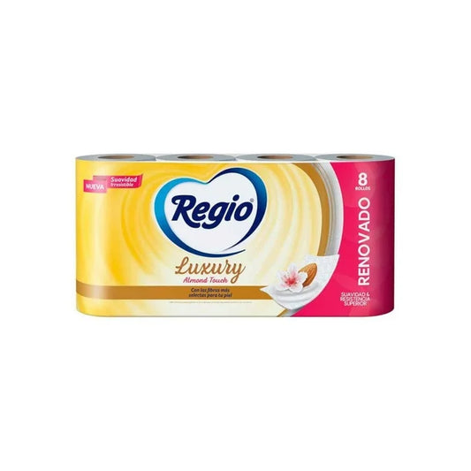Pack de 5 Papel Hig. Regio Almendras 205 HD 8 rollos Regio Almond