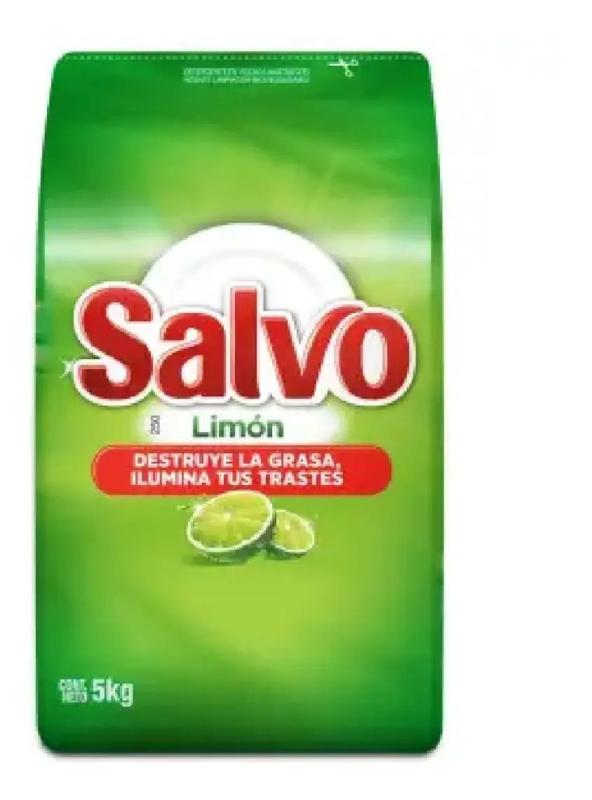 Lavatrastes En Polvo Salvo Limón 5 Kg