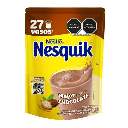Alimento en Polvo para Preparar Bebida Sabor a Chocolate Nesquik bolsa 357g
