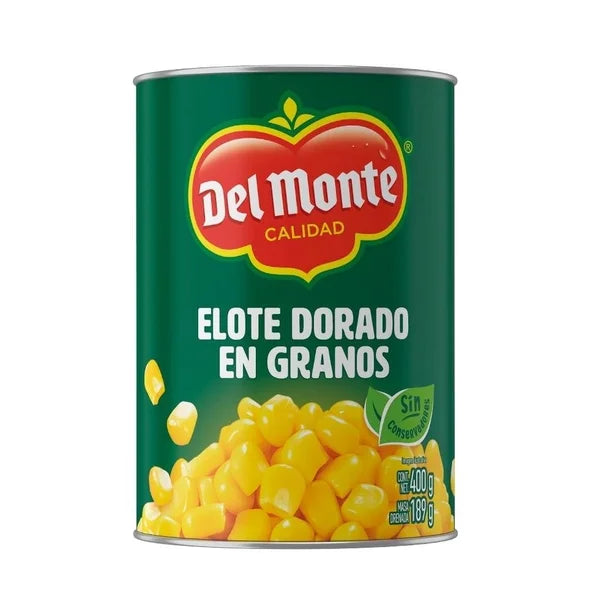 Granos de elote Del Monte dorados 400 g