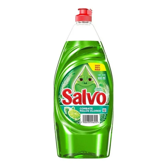 Lavatrastes líquido Salvo limón y menta 900 ml