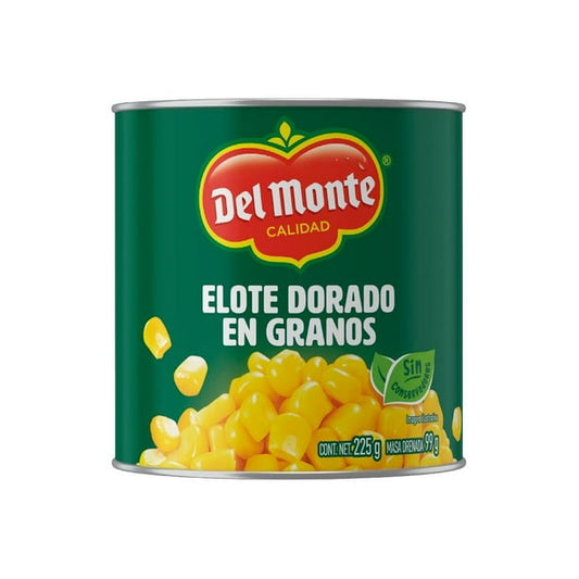 Granos de elote Del Monte dorados 225 g