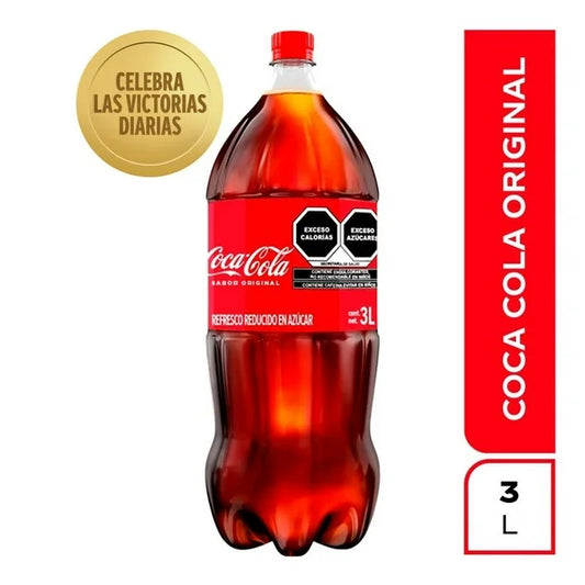Refresco Coca Cola botella de 3 l