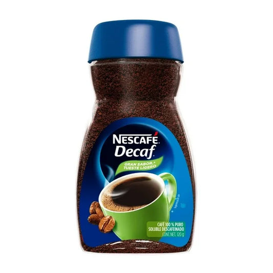 Café Descafeinado Soluble Nescafé Decaf Frasco 170g