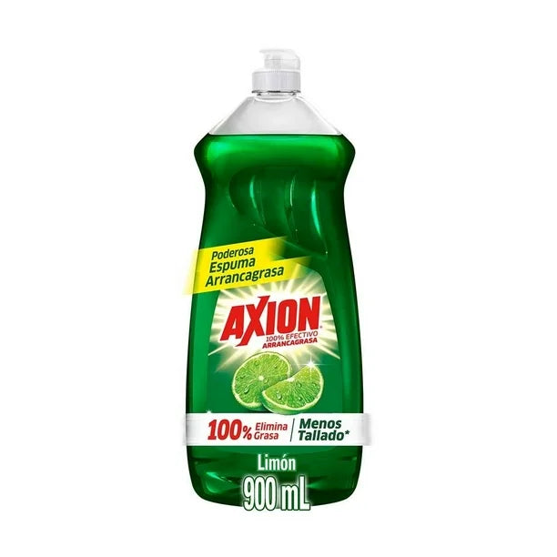 Lavatrastes Líquido Axion Limón 100% Efectivo Arrancagrasa 900 ml