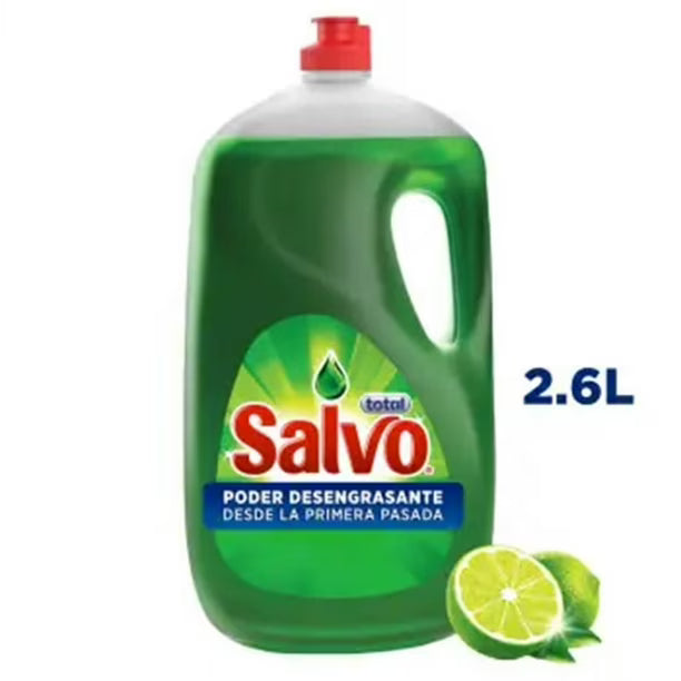 Lavatrastes Líquido Salvo 2.6 l Total Limón