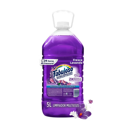 Limpiador Multiusos Líquido Fabuloso Fresca Lavanda 5 L