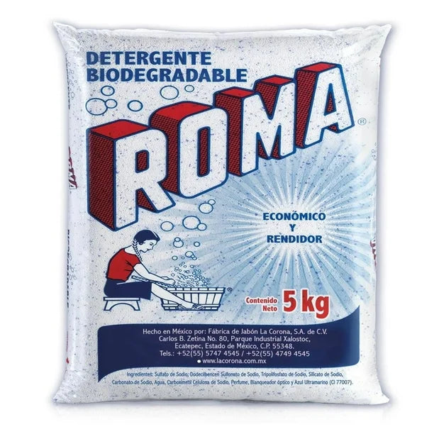 Detergente en polvo Roma multiusos biodegradable 5 kg