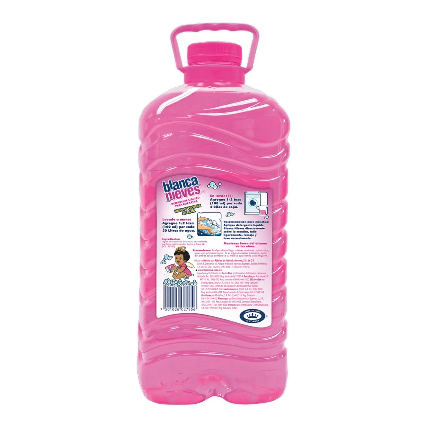 382809  Blanca Nieves Detergente Líquido Ropa Fina 3.78 L