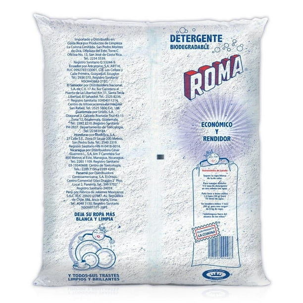 Detergente en polvo Roma multiusos biodegradable 5 kg