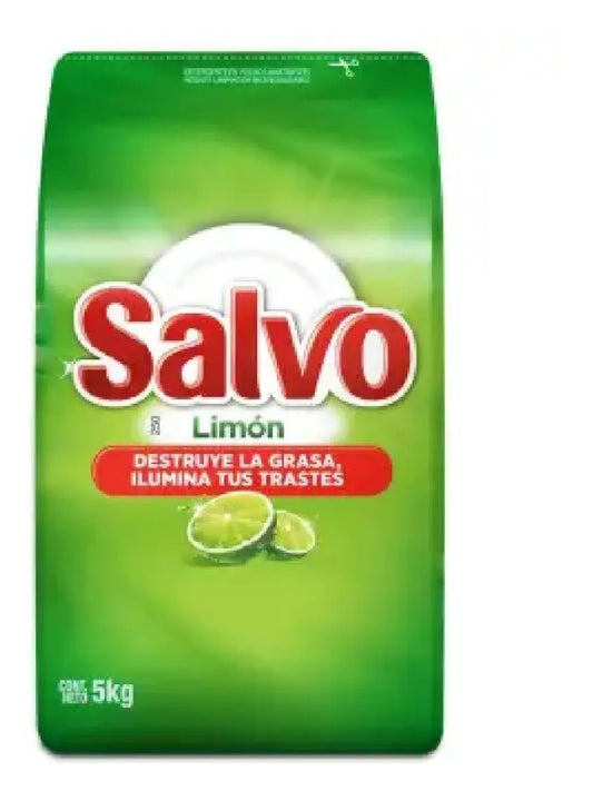Lavatrastes En Polvo Salvo Limón 5 Kg