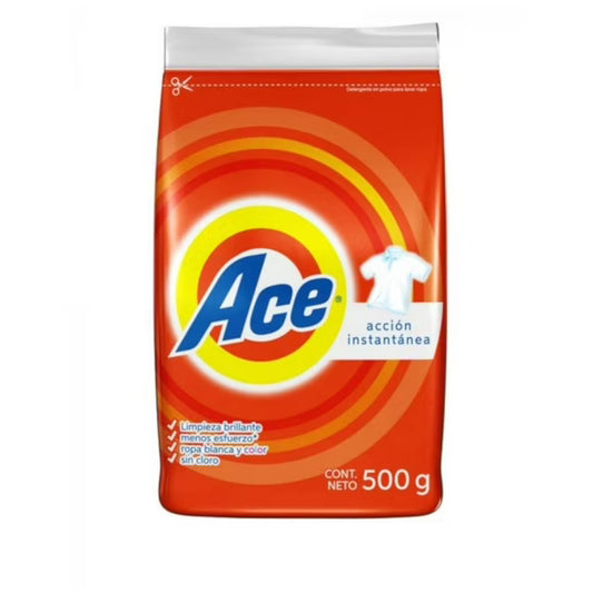 Detergentes en Polvo Ace Regular de 500 gr