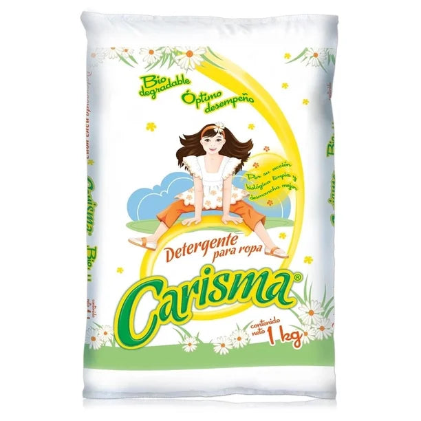 Detergente en polvo Carisma para ropa blanca y de color 1 kg