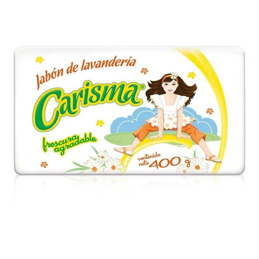Jabón de lavandería Carisma en barra frescura perdurable 400 g